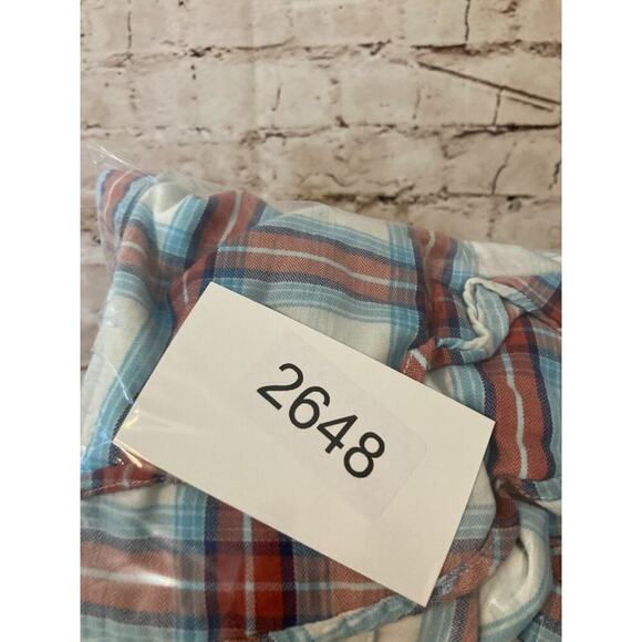 Timberland Shirt Mens Large Multicolor Plaid Button Up Regular Fit Cotton - Picture 11 of 14